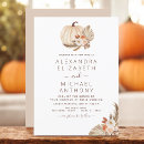 Search for white pumpkin wedding invitations Autumn