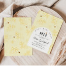 Search for what will it bee gender reveal invitations Sweet as can bee