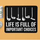 Search for funny golf mouse mats For him