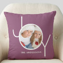Search for purple christmas cushions Joy