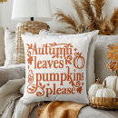 Search for autumn leaves cushions Pumpkin