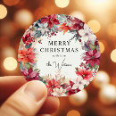 Search for green winter stickers Merry christmas