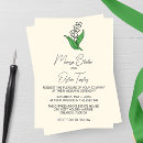Search for lily of the valley wedding invitations Modern