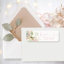 Search for poinsettias return address labels Modern