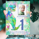 Search for colourful 1st birthday invitations Jungle