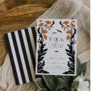 Search for floral halloween invitations Orange