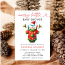 Search for santa baby shower invitations Minimal