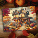 Search for autumn halloween cards Lantern