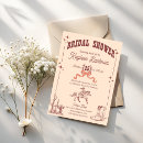 Search for vintage western bridal shower invitations Cowgirl