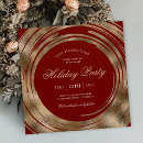 Search for red gold office party invitations Corporate