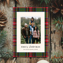 Search for plaid christmas cards Red and green
