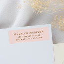 Search for elegant pink return address labels Professional