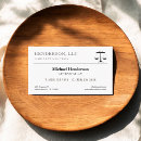 Search for scale business cards Attorney at law