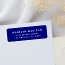 Search for navy blue return address labels Professional