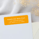 Search for orange return address labels Minimalist