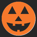 Search for jack o lantern face stickers Orange