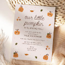 Search for pumpkin is turning one invitations Gender neutral