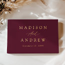 Search for burgundy guest books Trendy