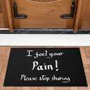 Search for sarcastic doormats Black and white