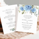 Search for hydrangea wedding invitations Blue flowers
