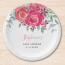 Search for floral baby shower plates Botanical