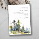 Search for adventure begins bridal shower invitations Watercolor