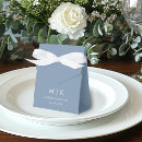 Search for dusty blue wedding favour boxes Minimalist