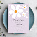 Search for purple daisy invitations Pastel