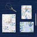 Search for dusty blue wedding wrapping paper Floral