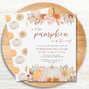 Search for autumn floral baby shower invitations Fall