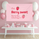 Search for red birthday party banners Strawberry