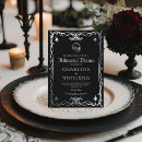 Search for silver rehearsal dinner invitations Gothic