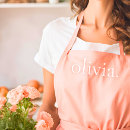 Search for salmon pink aprons For her