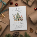 Search for reindeer seasonal invitations Watercolor