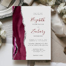 Search for burgundy and grey wedding invitations Watercolor