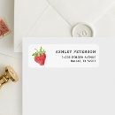 Search for baby first birthday return address labels Berry sweet