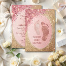 Search for glitter baby shower invitations Feet