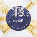 Search for winter star stickers Blue and white