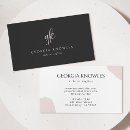 Search for neutral business cards Trendy handwritten script typography