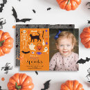 Search for two spooky birthday invitations Black cat