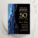 Search for blue 50th birthday invitations Agate