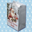 Search for winter scene gift bags Santa