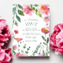 Search for pink and green bridal shower invitations Watercolor