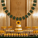 Search for green and gold bunting flags Floral
