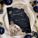 Search for navy blue gold ivory invitations For her