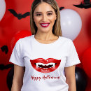 Search for vampire womens tshirts Red lips