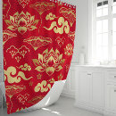 Search for oriental shower curtains Lotus flower