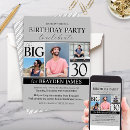 Search for collage birthday invitations Typography