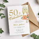 Search for surprise for her birthday invitations Fifty