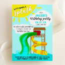 Search for water park birthday invitations Girl